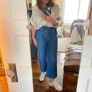 Free People wide leg jeans